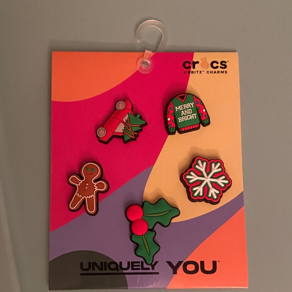 Croc Jibbitz Holiday Charms Set nwt